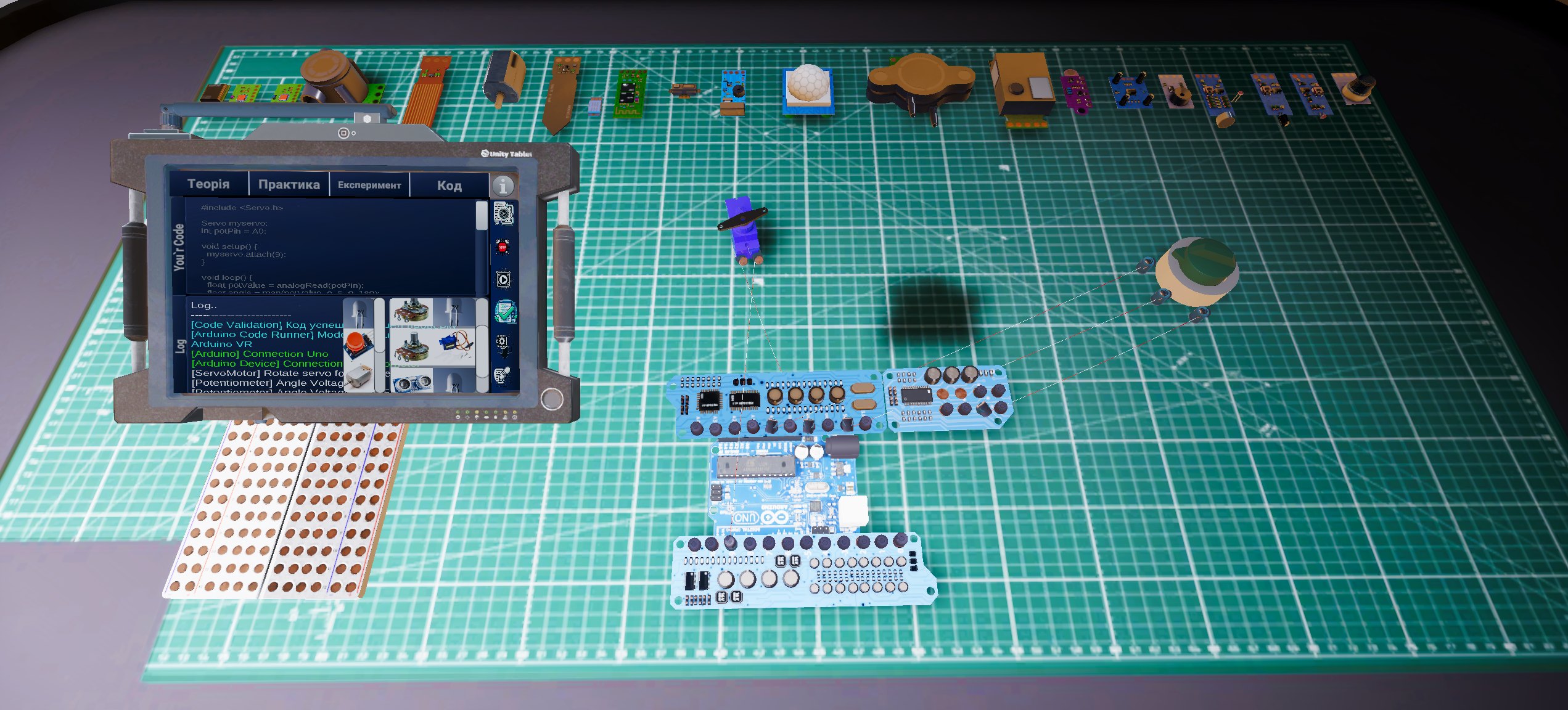 Arduino sketch and connected devices