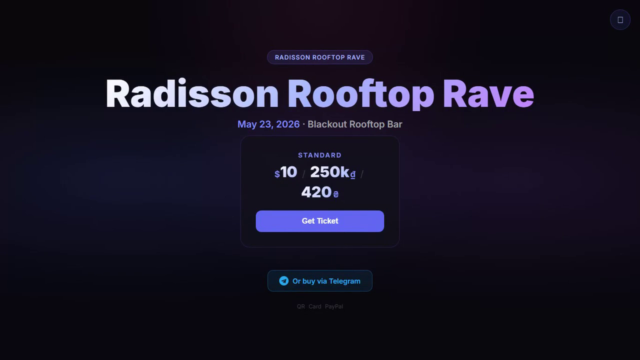 Party Tickets bot and admin panel